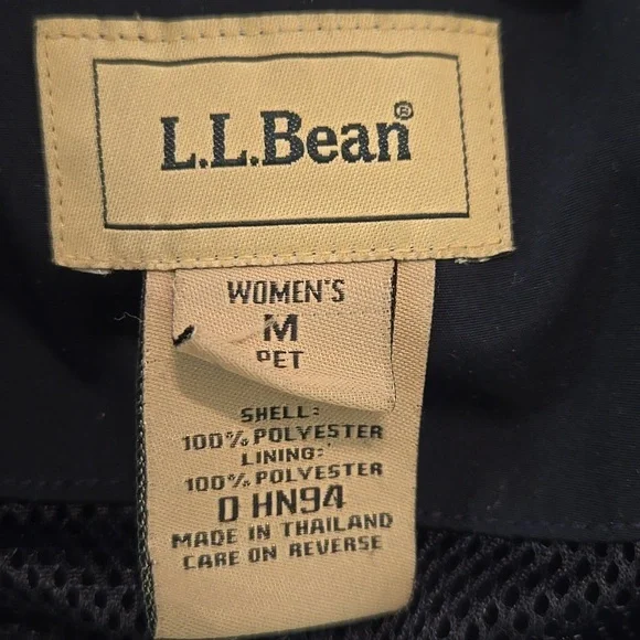 Vintage LL Bean Trench Coat - Navy - Picture 12 of 12